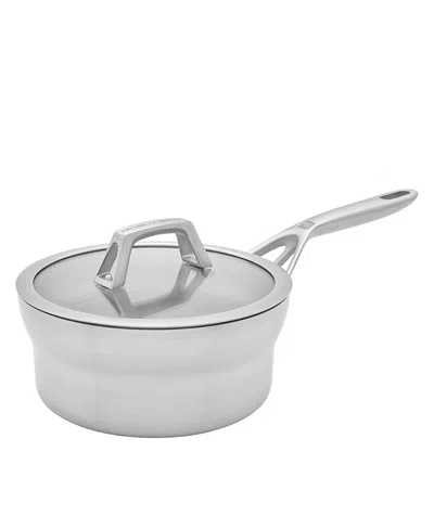 Zwilling Motion Stainless Steel Saucepan, 2.5 Qt In Silver