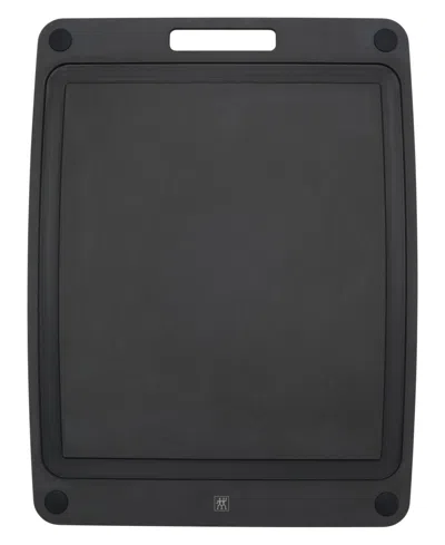 Zwilling Plant Fiber 17x13" Slate With Juice Grooves And Silicone Feet Cutting Board In Black