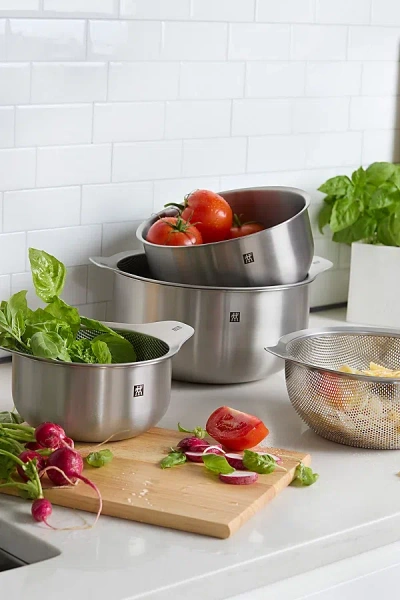 Zwilling Prep 6-pc Nesting Bowls & Strainers Set In Stainless Steel At Urban Outfitters
