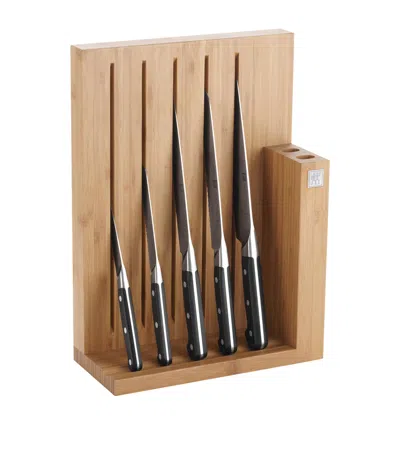 Zwilling Pro Knife Block Set In Silver