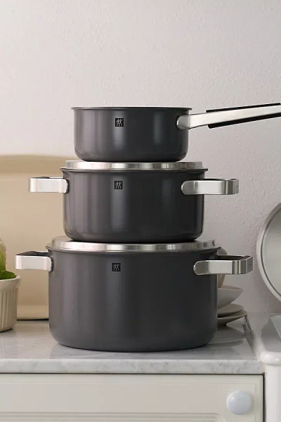 Zwilling Pure 3-piece Cookware Pot Set In Grey At Urban Outfitters