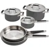 Zwilling Pure 8-piece Stainless Steel Cookware Set In Gray