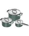 Zwilling Pure Stainless Steel 6-piece Pot Set