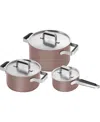 Zwilling Pure Stainless Steel 6-piece Pot Set