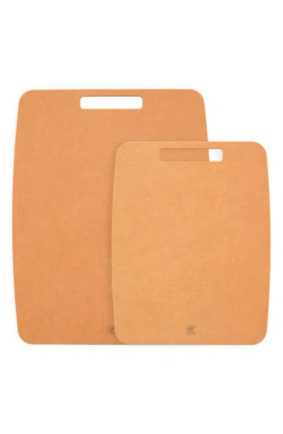 Zwilling Set Of 2 Plant Fiber Cutting Boards In Brown