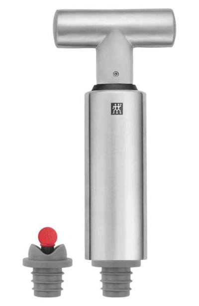 Zwilling Sommelier Wine Vacuum Pump In Stainless Steel