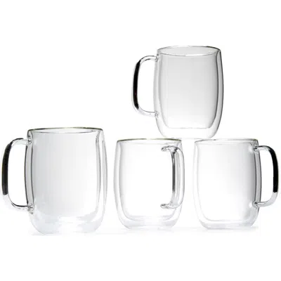 Zwilling Sorrento Plus Double Wall Glass Mugs In Transparent
