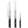 Zwilling Spectrum 3-piece Starter Knife Set In Black