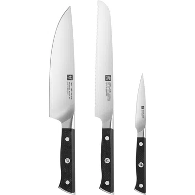 Zwilling Spectrum 3-piece Starter Knife Set In Black