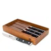 Zwilling Spectrum 4 Piece Steak Knife Set With Wood Presentation Box In Multi