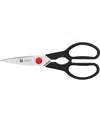 Zwilling Twin L Multi-purpose 8" Kitchen Shears In Black And Silver