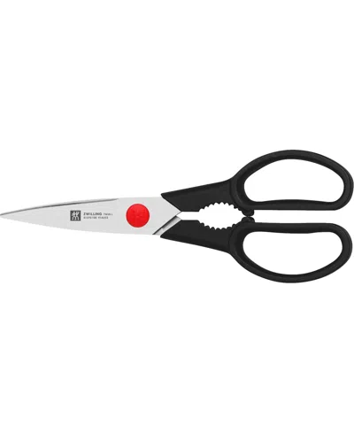 Zwilling Twin L Multi-purpose 8" Kitchen Shears In Black And Silver