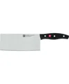 Zwilling Twin Signature 7" Chinese Chef's Knife Or Vegetable Cleaver In Black