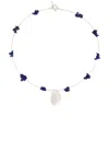 Zycloom Adriant Necklace In Sterling Silver  Freshwater Keshi Pearl 