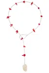 Zycloom Native Loot Necklace In Baby Coral & Sterling Silver