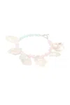 Zycloom Naxos Bracelet In Pink  Blue  Pearl  & Sterling Silver