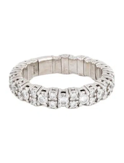 Pre-owned Zydo 18k 1.32ctw Diamond Stretch Band Ring In Multicolor