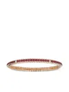 Zydo 18k Rose Gold Diamond And Ruby Bracelet In Pink