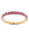 Zydo Women's Stretch 18k Rose Gold, Ruby, & 0.87 Tcw Diamond Bracelet In Pink/rose Gold