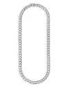 Zydo 18k White Gold Classic Chic Diamond Link Necklace, 4.87 Ct. T. W. In White