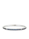 Zydo 18k White Gold Diamond And Sapphire Bracelet In Silver