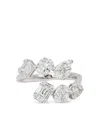 Zydo 18k White Gold Diamond Ring In Metallic