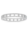 Zydo 18k White Gold Stretch Diamond Deco Link Bracelet In White