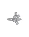 Zydo 18k White Gold Mosaic Diamond Cluster Ring In White