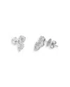 ZYDO 18K WHITE GOLD MOSAIC DIAMOND EARRINGS, 1.38 CT. T. W.