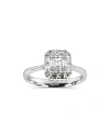 Zydo 18k White Gold Mosaic Diamond Ring, 0.68 Ct. T. W In White