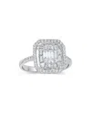 Zydo 18k White Gold Mosaic Diamond Ring, 0.97 Ct. T. W. In White