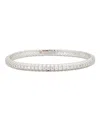 Zydo 18k White Gold Stretch Diamond Bracelet In Metallic