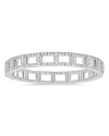 Zydo 18k White Gold Stretch Diamond Deco Link Bracelet In White
