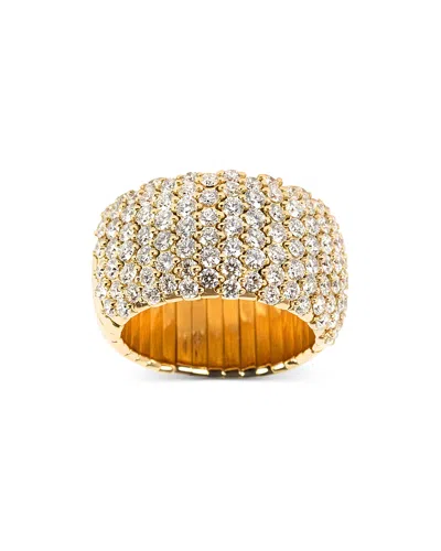 Zydo 18k Yellow Gold Diamond Half Eternity Stretch Ring