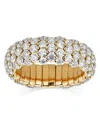 Zydo 18k Yellow Gold Stretch Diamond Band Ring In Gold