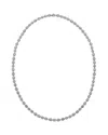 Zydo Diamond Opera Length Necklace In 18k White Gold, 16.30 Tcw In Metallic