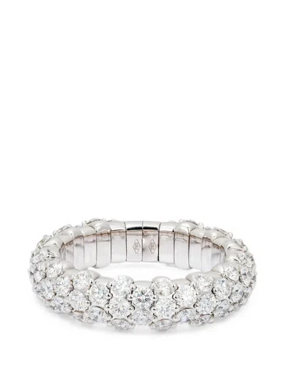 Zydo Diamond Stretch Ring In Metallic