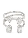 Zydo Hope Diamond Open Ring In Silver
