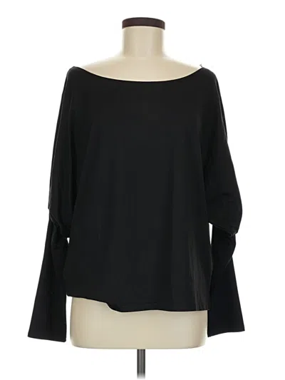 Pre-owned Zyia Active 3/4 Sleeve T-shirt In Black