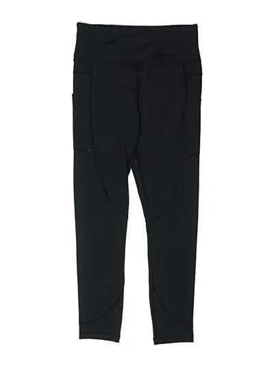 Pre-owned Zyia Active Kids' Active Pants In Black