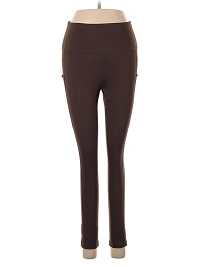 Pre-owned Zyia Active Active Pants In Brown