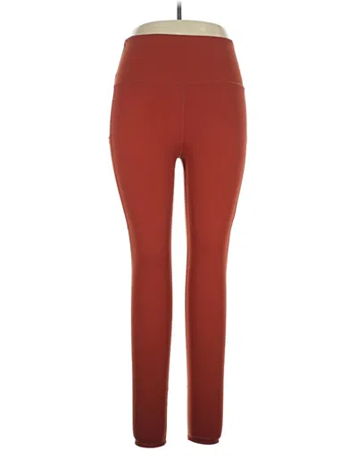 Pre-owned Zyia Active Active Pants In Brown