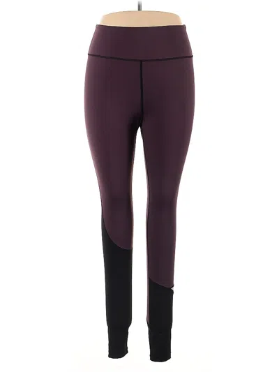 Pre-owned Zyia Active Active Pants In Burgundy