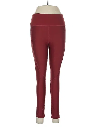 Pre-owned Zyia Active Active Pants In Burgundy