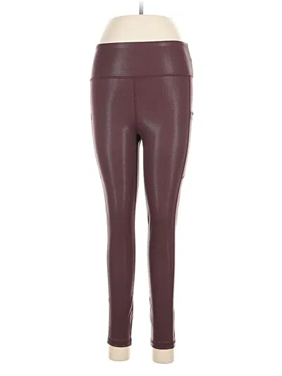 Pre-owned Zyia Active Active Pants In Burgundy