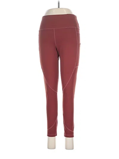 Pre-owned Zyia Active Active Pants In Burgundy