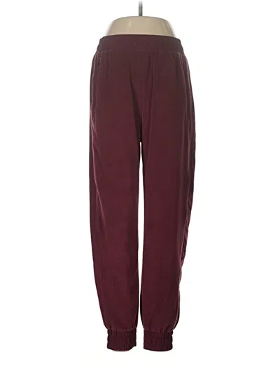 Pre-owned Zyia Active Active Pants In Burgundy