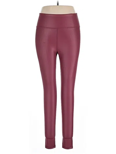 Pre-owned Zyia Active Active Pants In Burgundy