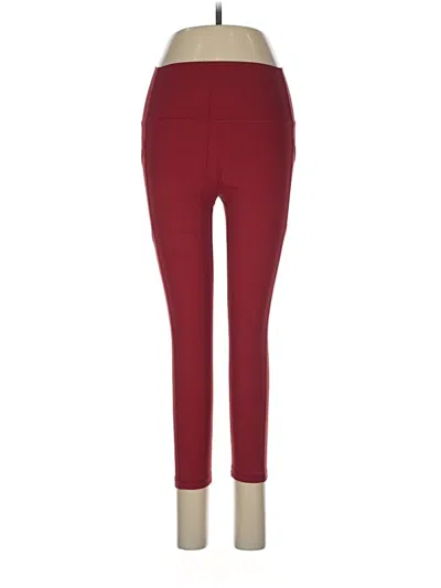 Pre-owned Zyia Active Active Pants In Burgundy