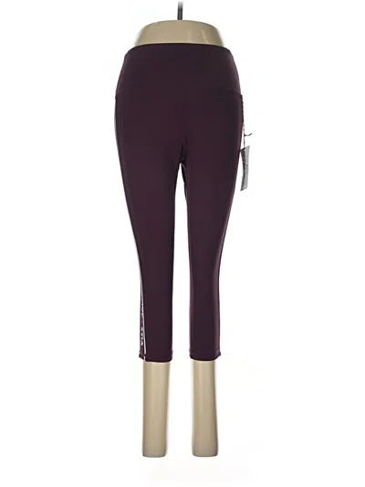 Pre-owned Zyia Active Active Pants In Burgundy